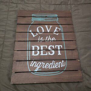 Mason Jar Wall Art Wooden